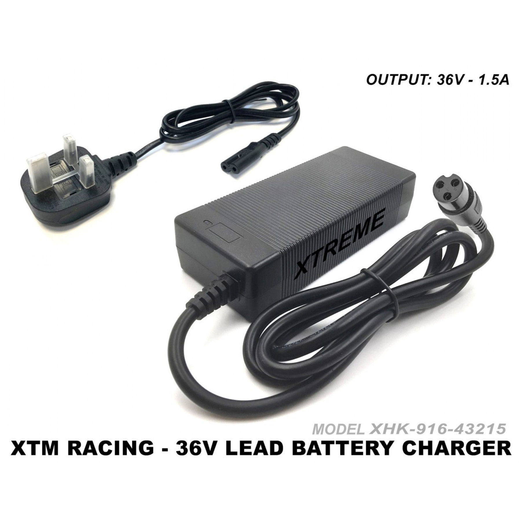 XTM RACING 1000W BATTERY CHARGER ELECTRIC 36v MIDI QUAD 