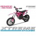 MINI DIRT MOTOR BIKE XTREME XTM FULL PLASTICS KIT + FREE PINK STICKERS KIT SET