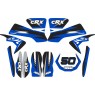 MINI DIRT BIKE XTM CRX 50 STICKER KIT / DECALS / TRANSFERS IN BLUE