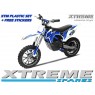 MINI DIRT MOTOR BIKE XTREME XTM FULL PLASTICS KIT + FREE BLUE STICKERS KIT SET