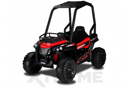 Xtreme BIG 12v Ride on Buggy Off Road UTV Jeep With Roll Cage Red