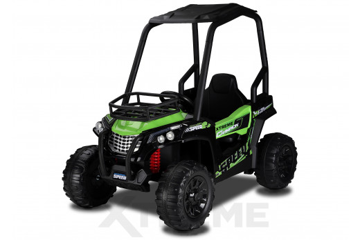 Xtreme BIG 12v Ride on Buggy Off Road UTV Jeep With Roll Cage Green