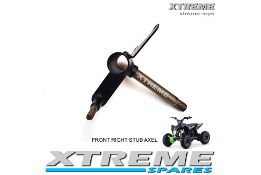 XTM RACING QUAD COMPLETE OFF SIDE STEERING ARM AXLE