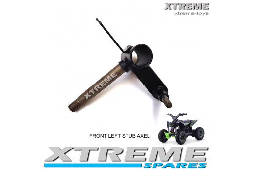 XTM RACING QUAD COMPLETE NEAR SIDE STEERING ARM AXLE