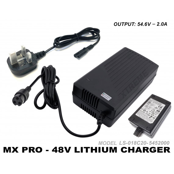 XTM RACING/ MXPRO 1300W LITHIUM BATTERY CHARGER ELECTRIC 48v