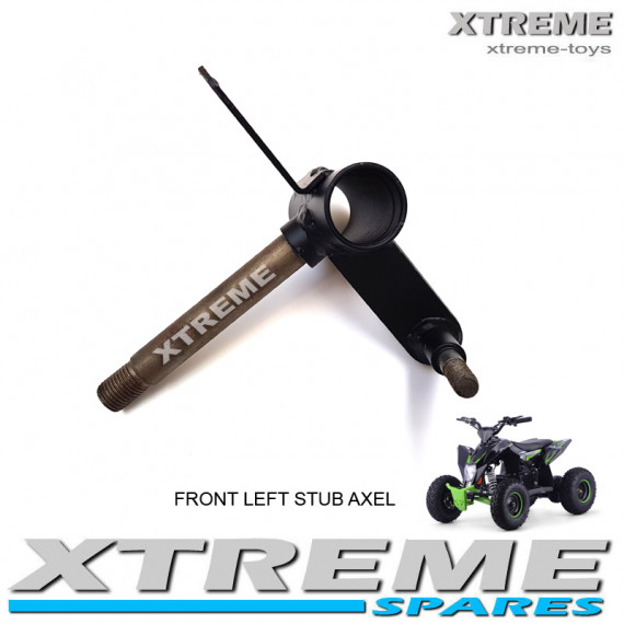 XTM RACING QUAD COMPLETE NEAR SIDE STEERING ARM AXLE