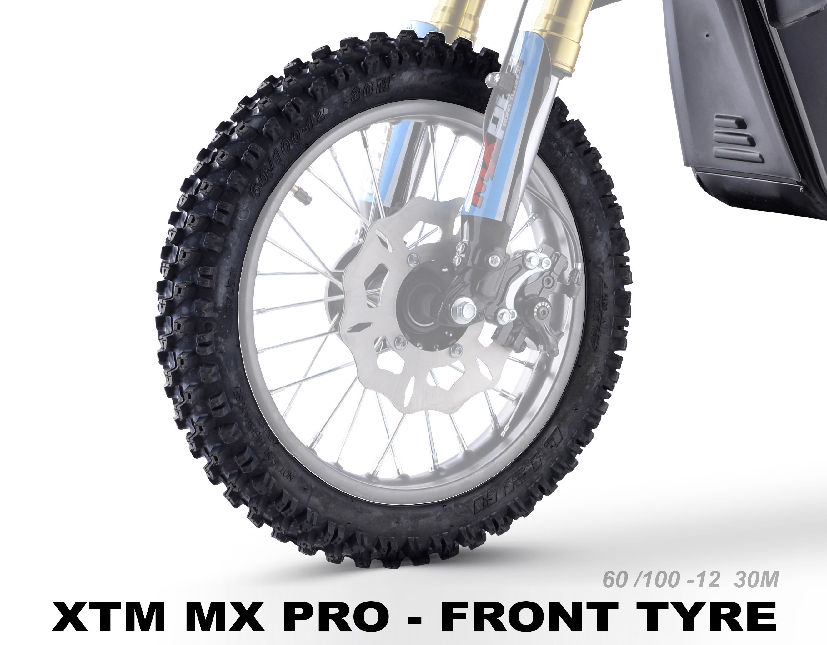 XTREME ELECTRIC XTM MX-PRO 36V REPLACEMENT FRONT TYRE 60/100-12 30M