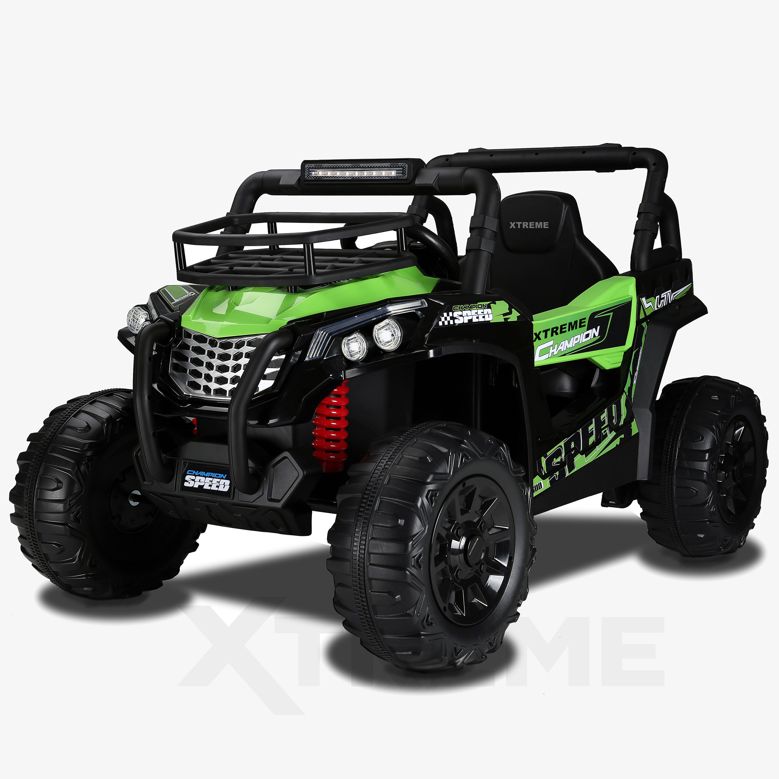 Xtreme BIG 12v Ride on Buggy Off Road UTV Jeep Green