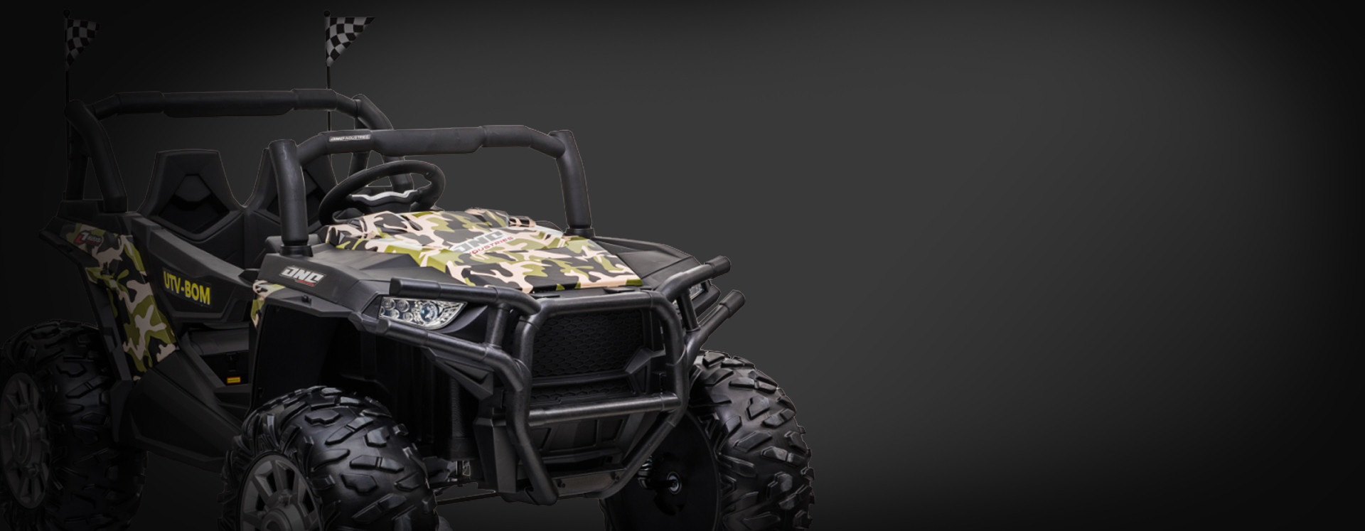 Xtreme BIG 24v Ride on Buggy Off Road UTV Jeep Painted Camouflage Green