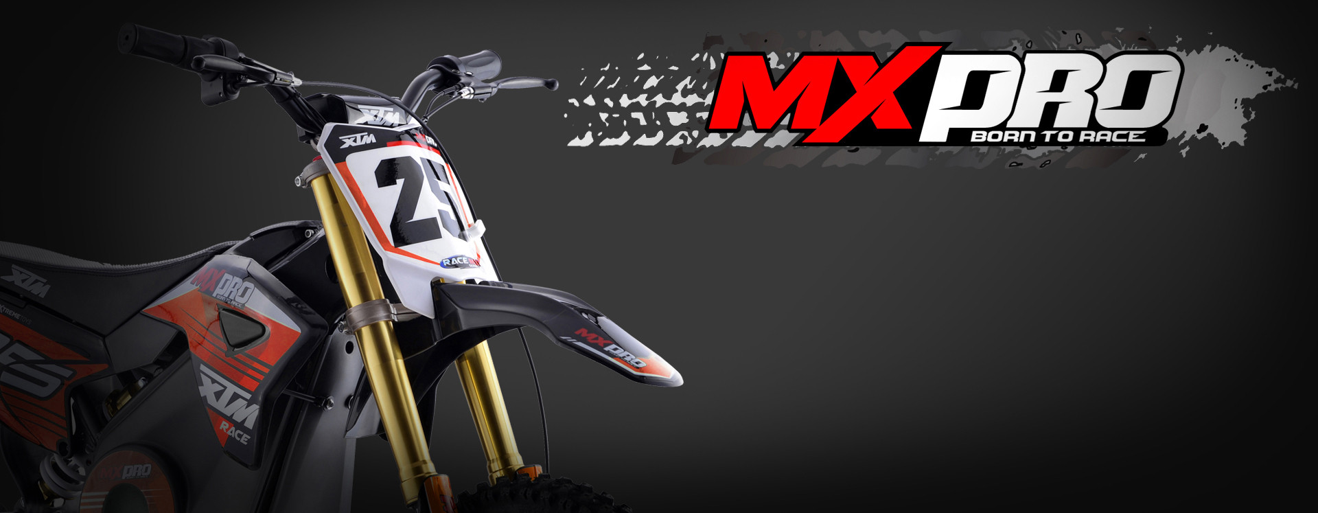 XTM MX-PRO 36V 1100W LITHIUM DIRT BIKE 12/10 WHEEL ORANGE